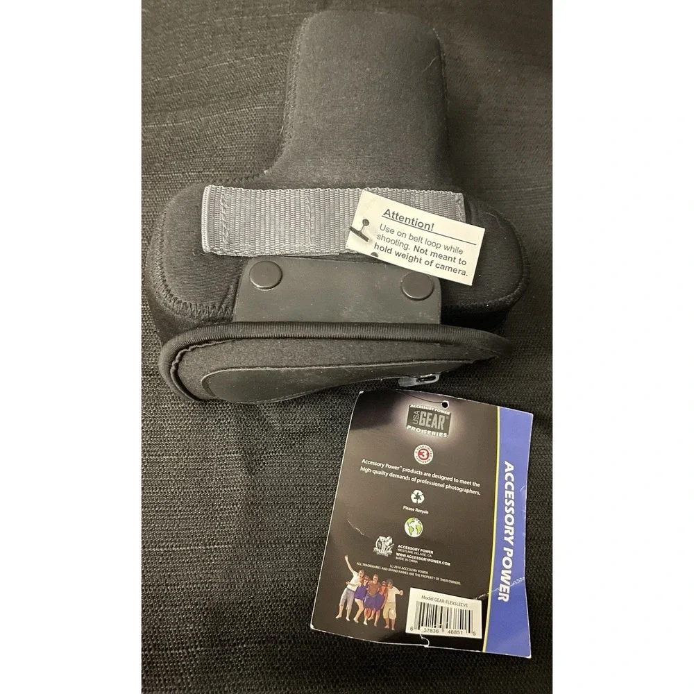 USA Gear Digital SLR Flex Sleeve Bag Camera Case Black
